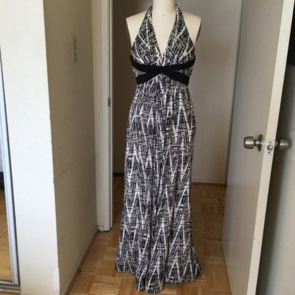 BCBGMAXAZRIA Vapor Comb Maxi Dress, Small